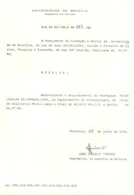 Ato da Reitoria nº 0261/1986