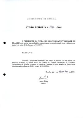 Ato da Reitoria nº 1496/2001