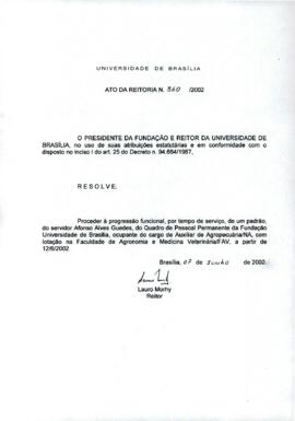 Ato da Reitoria nº 0860/2002