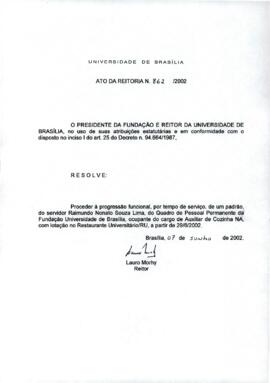 Ato da Reitoria nº 0862/2002