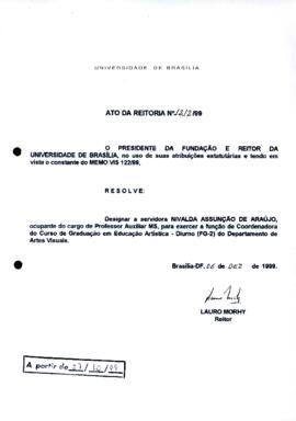 Ato da Reitoria nº 1212/1999
