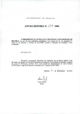 Ato da Reitoria nº 0159/2002