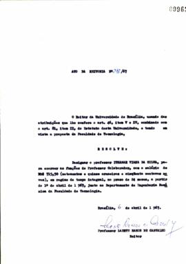 Ato da Reitoria nº 0218/1967