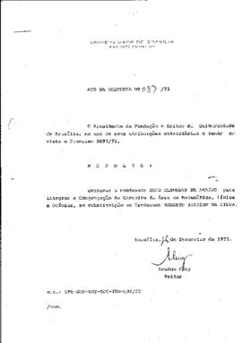 Ato da Reitoria nº 0089/1973