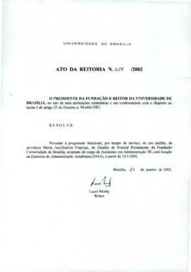 Ato da Reitoria nº 0028/2002