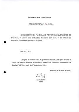 Ato da Reitoria nº 0716A/2004