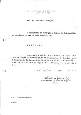 Ato da Reitoria nº 0189/1977