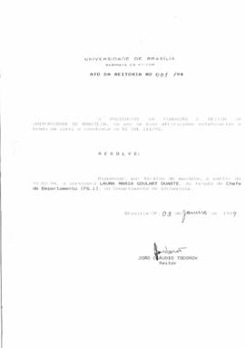 Ato da Reitoria nº 0001/1994