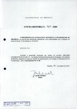 Ato da Reitoria nº 0969/2000