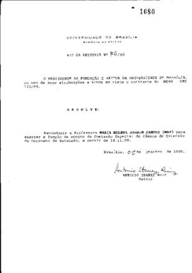 Ato da Reitoria nº 0076/1990