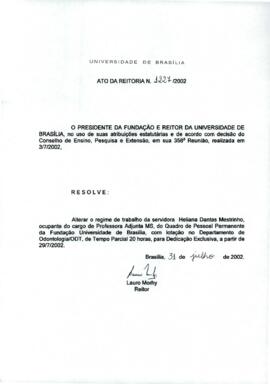 Ato da Reitoria nº 1227/2002