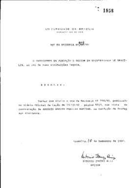 Ato da Reitoria nº 0921/1990