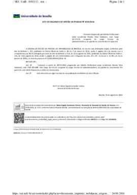Ato do Decanato de Gestão de Pessoas N° 3159/2016