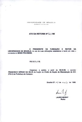 Ato da Reitoria nº 0721/1998