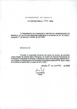 Ato da Reitoria nº 1940/2002