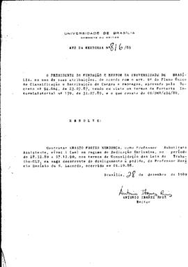 Ato da Reitoria nº 0816/1989