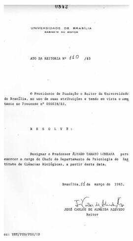 Ato da Reitoria nº 0110/1983