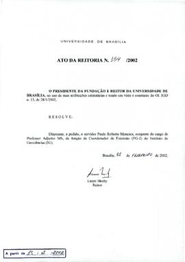 Ato da Reitoria nº 0154/2002