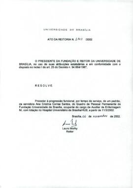 Ato da Reitoria nº 1703/2002