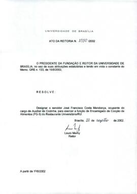 Ato da Reitoria nº 1330/2002