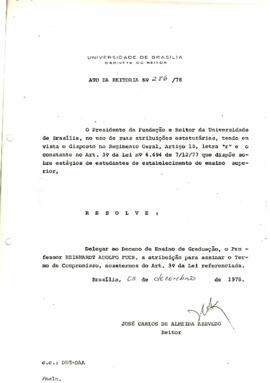 Ato da Reitoria nº 0286/1978