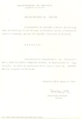 Ato da Reitoria nº 0037/1986