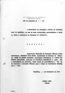 Ato da Reitoria nº 0089/1976