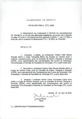 Ato da Reitoria nº 0593/2002