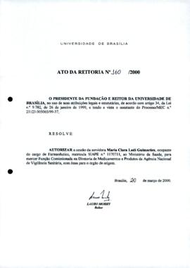 Ato da Reitoria nº 0160/2000