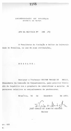 Ato da Reitoria nº 0396/1983