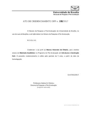 Ato de Credenciamento DPP N° 0108/2017