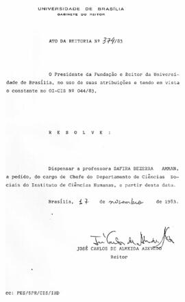 Ato da Reitoria nº 0374/1983