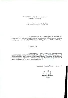Ato da Reitoria nº 1145/1998