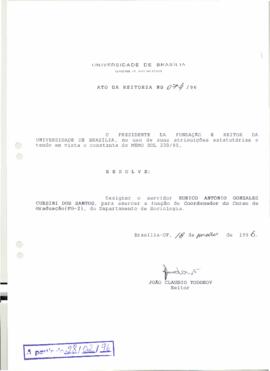 Ato da Reitoria nº 0074/1996