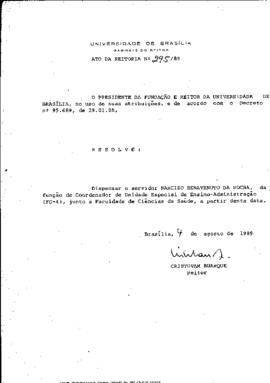 Ato da Reitoria nº 0295/1989