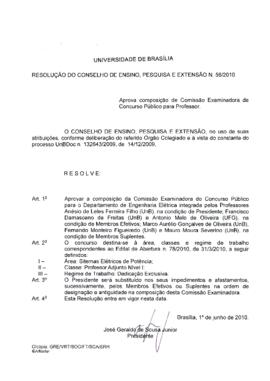 Resolução do Conselho de Ensino, Pesquisa e Extensão nº 0056/2010