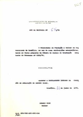 Ato da Reitoria nº 0614/1974