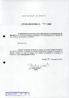 Ato da Reitoria nº 0977/2000