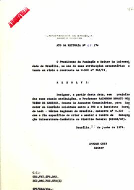 Ato da Reitoria nº 0611/1974