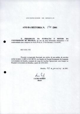 Ato da Reitoria nº 0048/2001