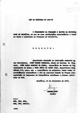 Ato da Reitoria nº 0084/1976