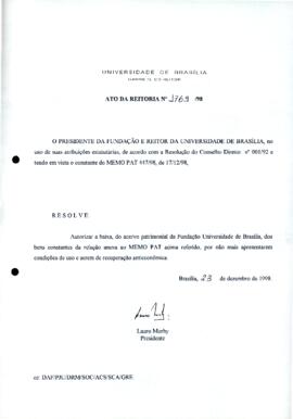 Ato da Reitoria nº 1769/1998