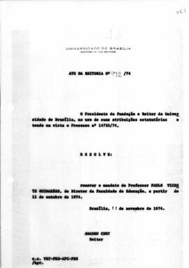 Ato da Reitoria nº 0972/1974