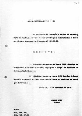 Ato da Reitoria nº 0772/1975