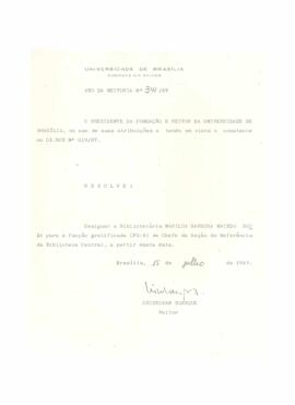 Ato da Reitoria nº 0341/1987