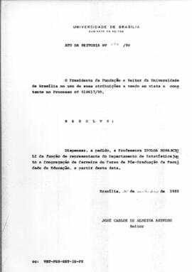 Ato da Reitoria nº 0176/1980