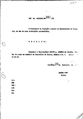 Ato da Reitoria nº 0163/1973