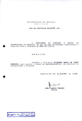 Ato da Reitoria nº 1075/1995