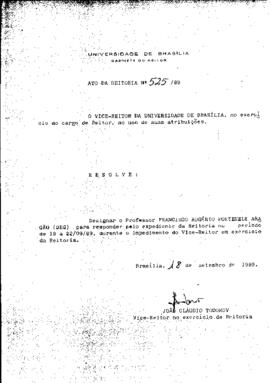 Ato da Reitoria nº 0525/1989