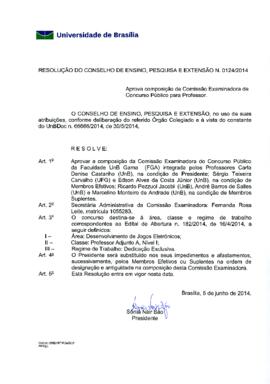 Resolução do Conselho de Ensino, Pesquisa e Extensão nº 0124/2014